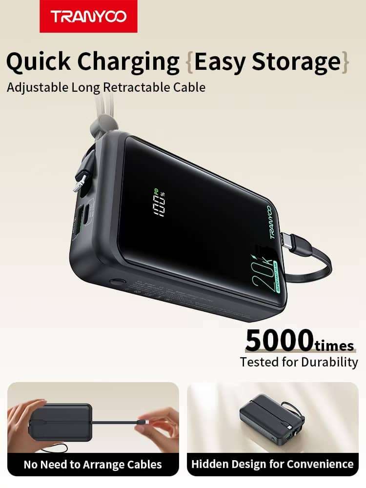 Powerbank 20.000 mAh · 22,5 W
