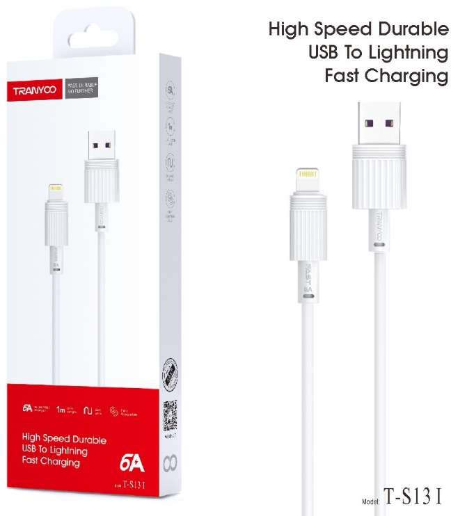 USB-A auf Lightning-kompatibles Kabel