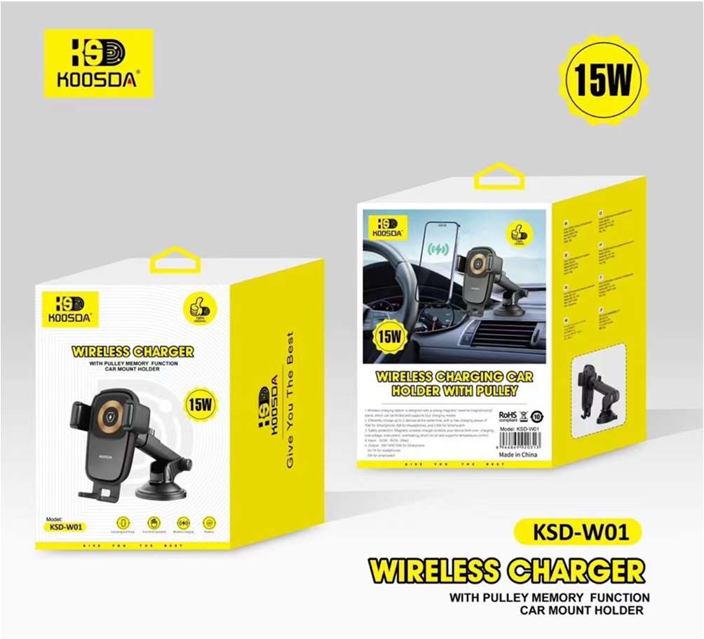 Auto-Handyhalter mit 15 W Wireless Charging